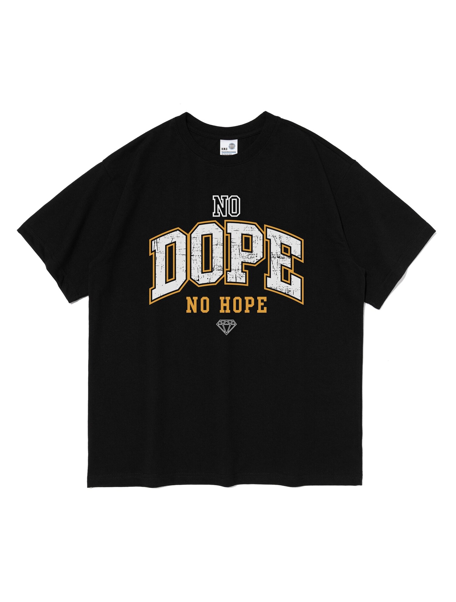 DOPE 오버핏 반팔 티셔츠 (블랙)