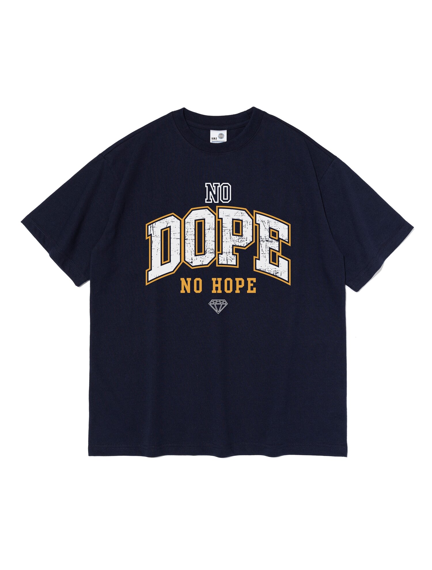 DOPE 오버핏 반팔 티셔츠 (네이비)