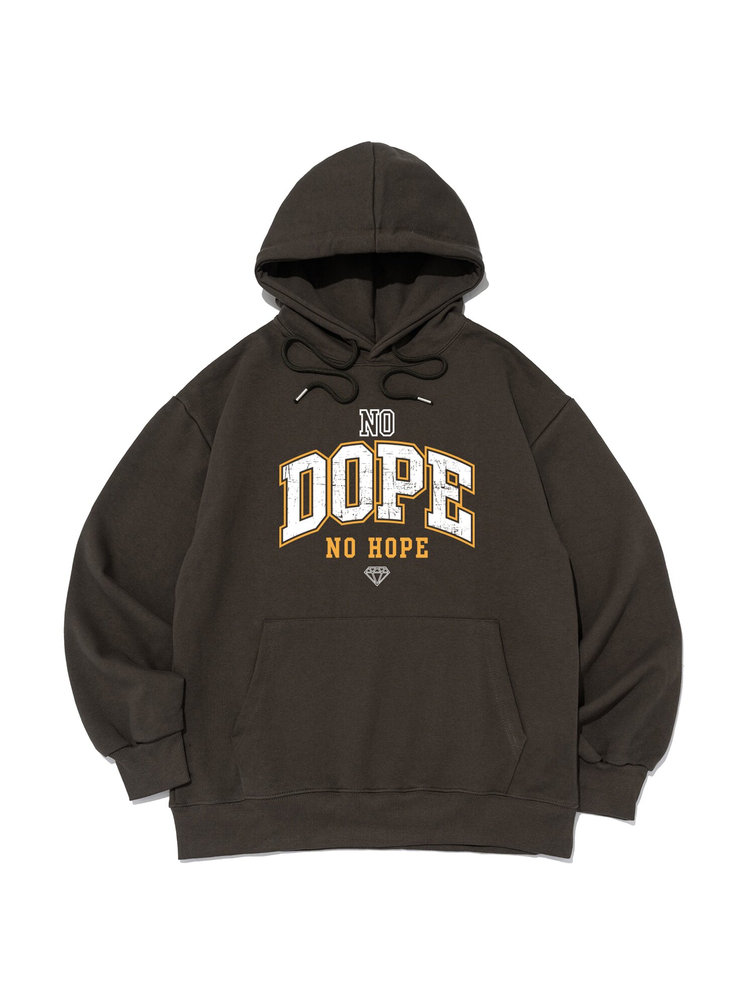DOPE 오버핏 후드티 (카키)