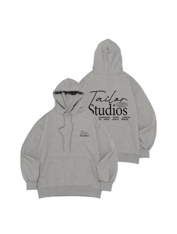 월드 시티 백포인트 후드티 (멜란지)