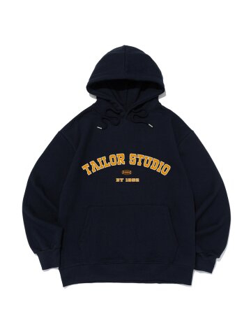 컬리지 아치 로고 후드 (네이비)