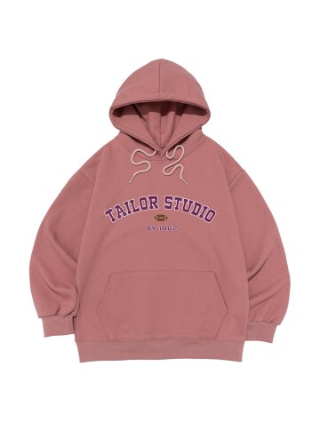 컬리지 아치 로고 후드 (핑크)