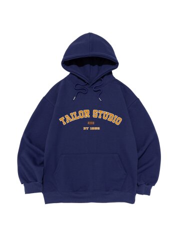 컬리지 아치 로고 후드 (블루)