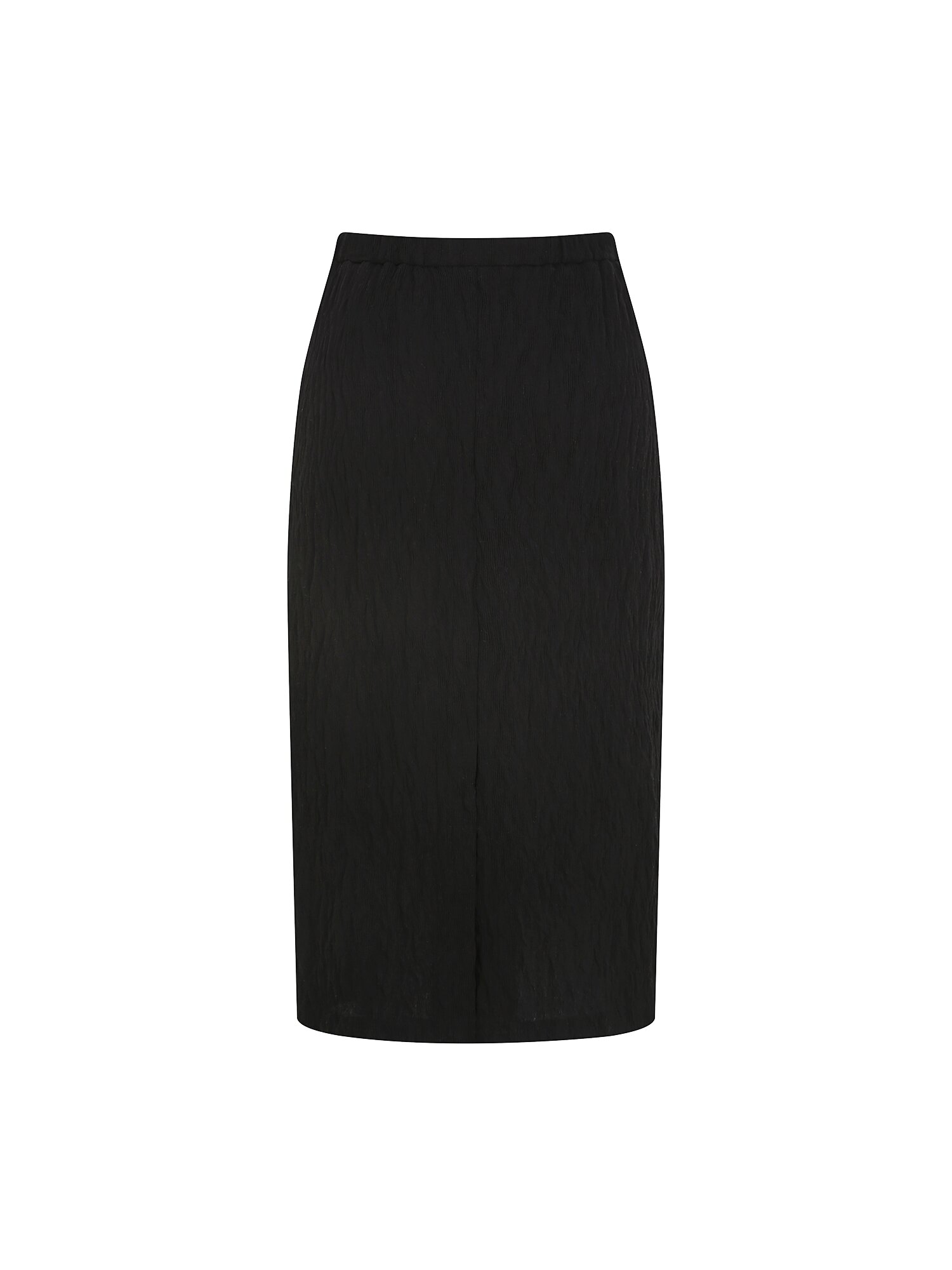 린넨 링클 밴딩 H라인 스커트 (BLACK)