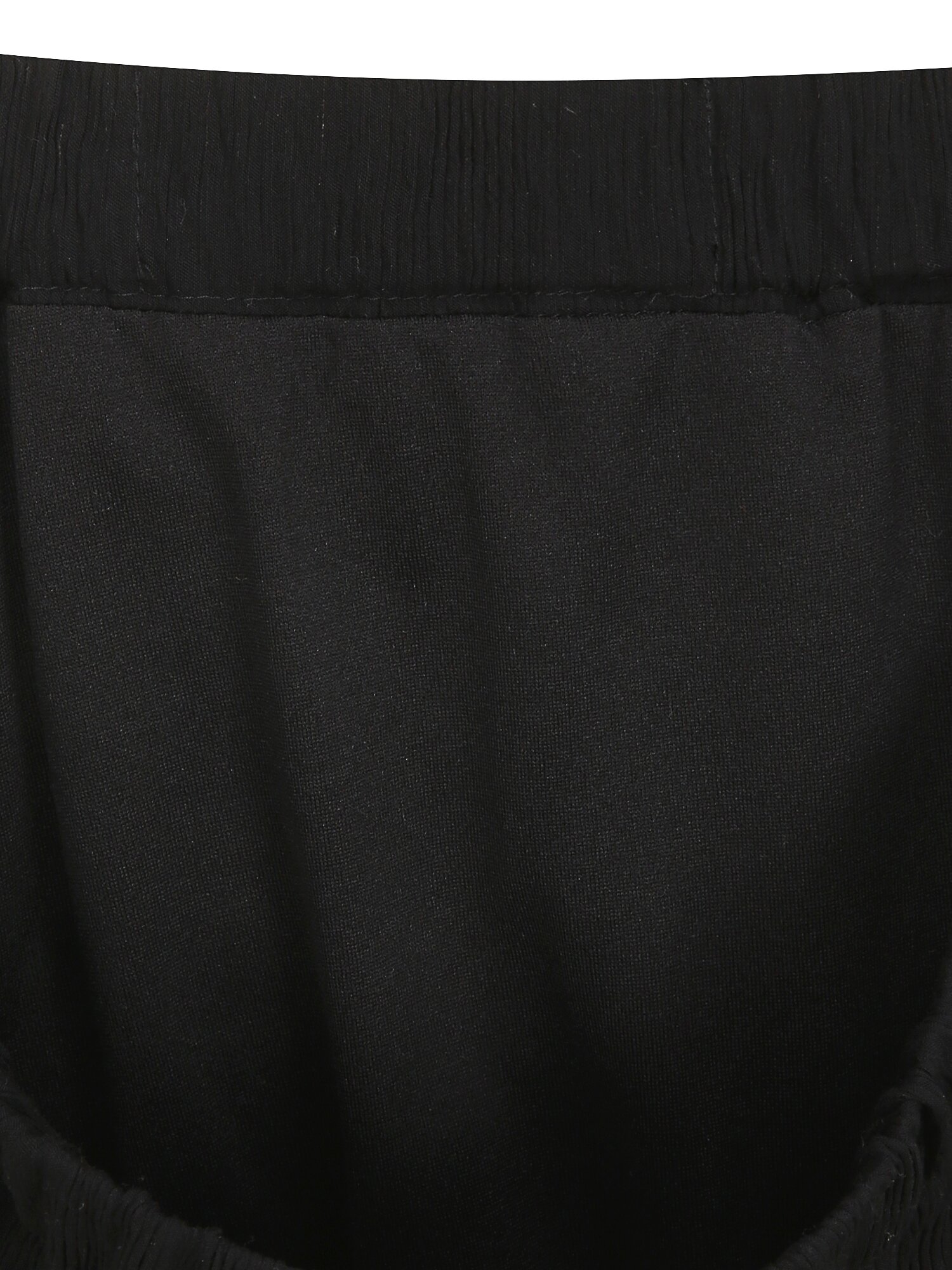 린넨 링클 밴딩 H라인 스커트 (BLACK)