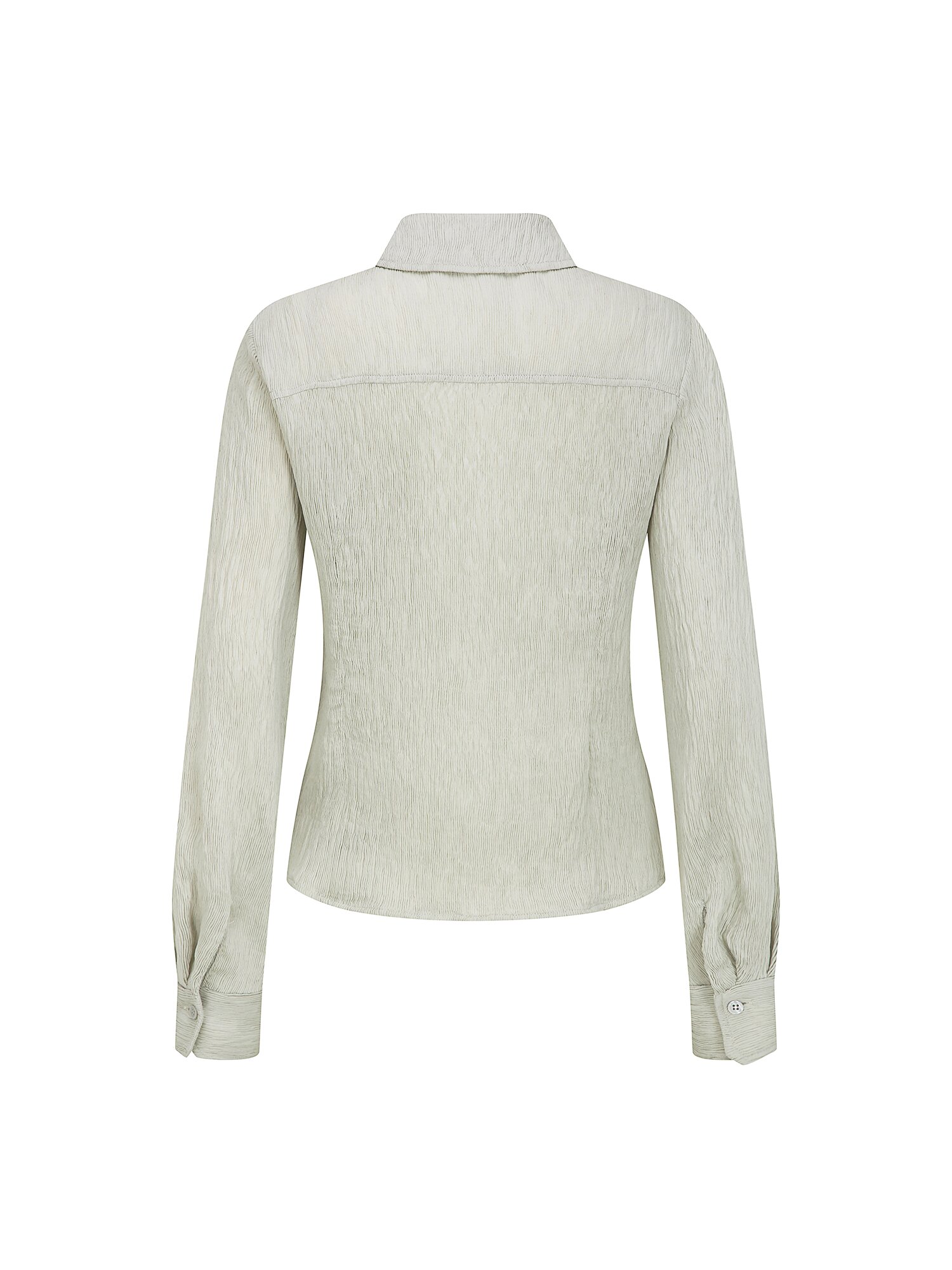 린넨 링클 슬림핏 블라우스 (LIGHT GREY)