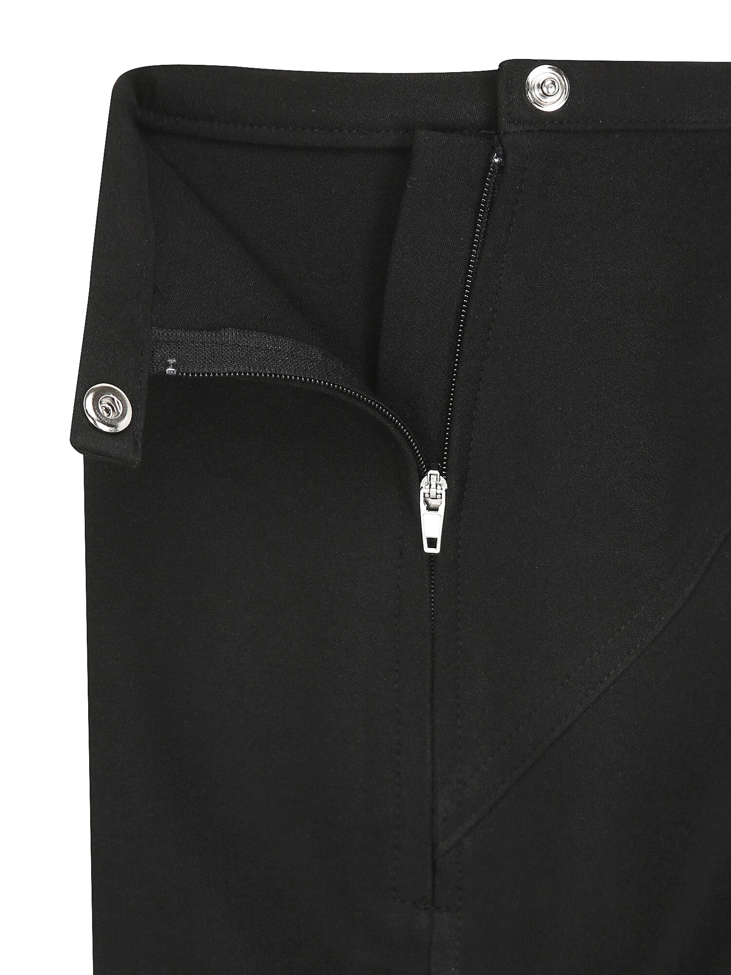 스판 배색 7부 팬츠 (BLACK)