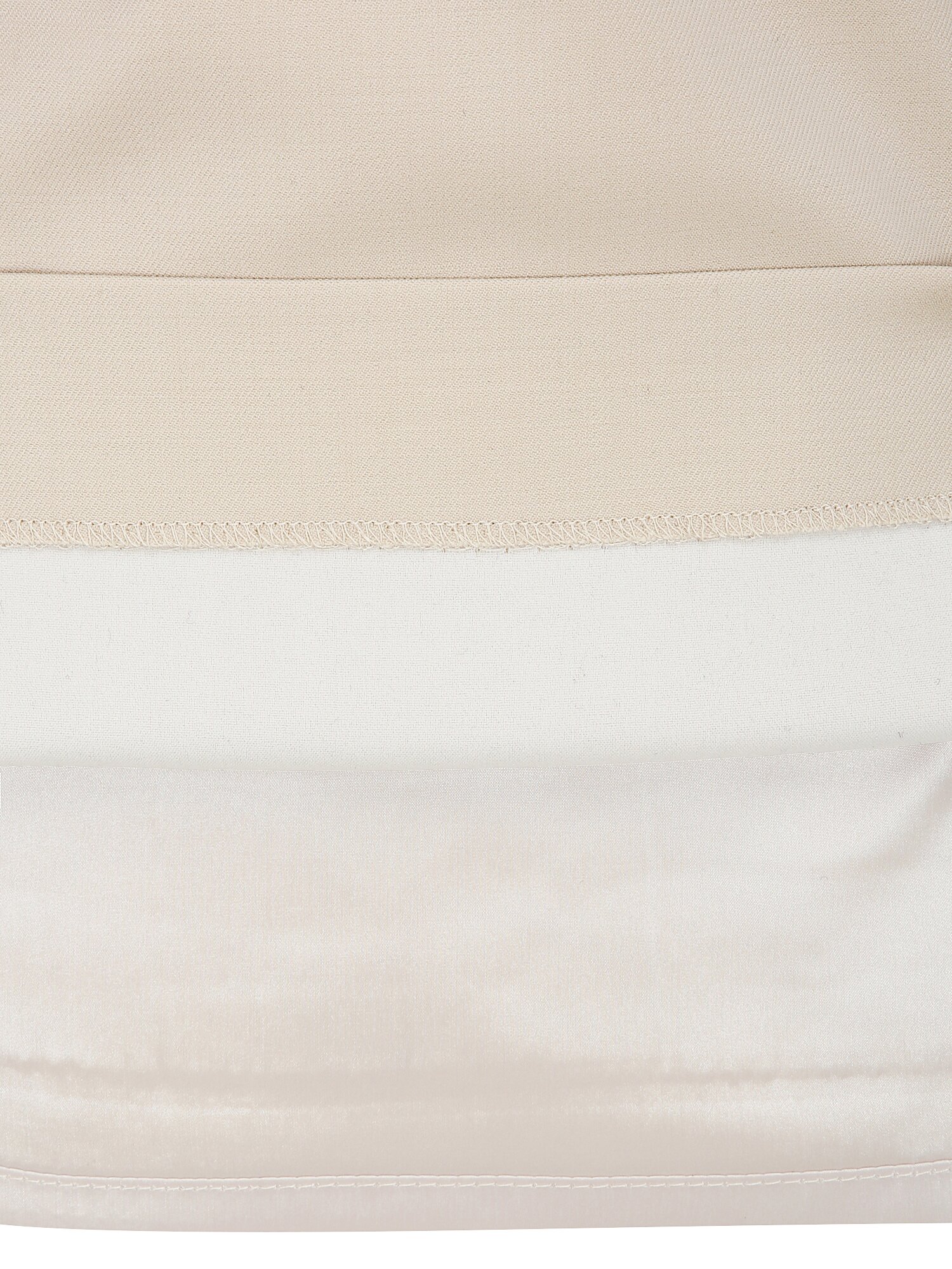울 스판 H라인 미디 스커트 (BEIGE)