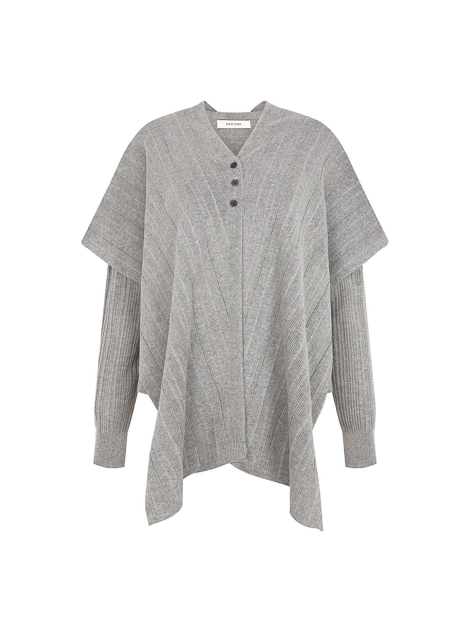 홀가먼트 브이넥 니트 +니트 세트 (GREY)