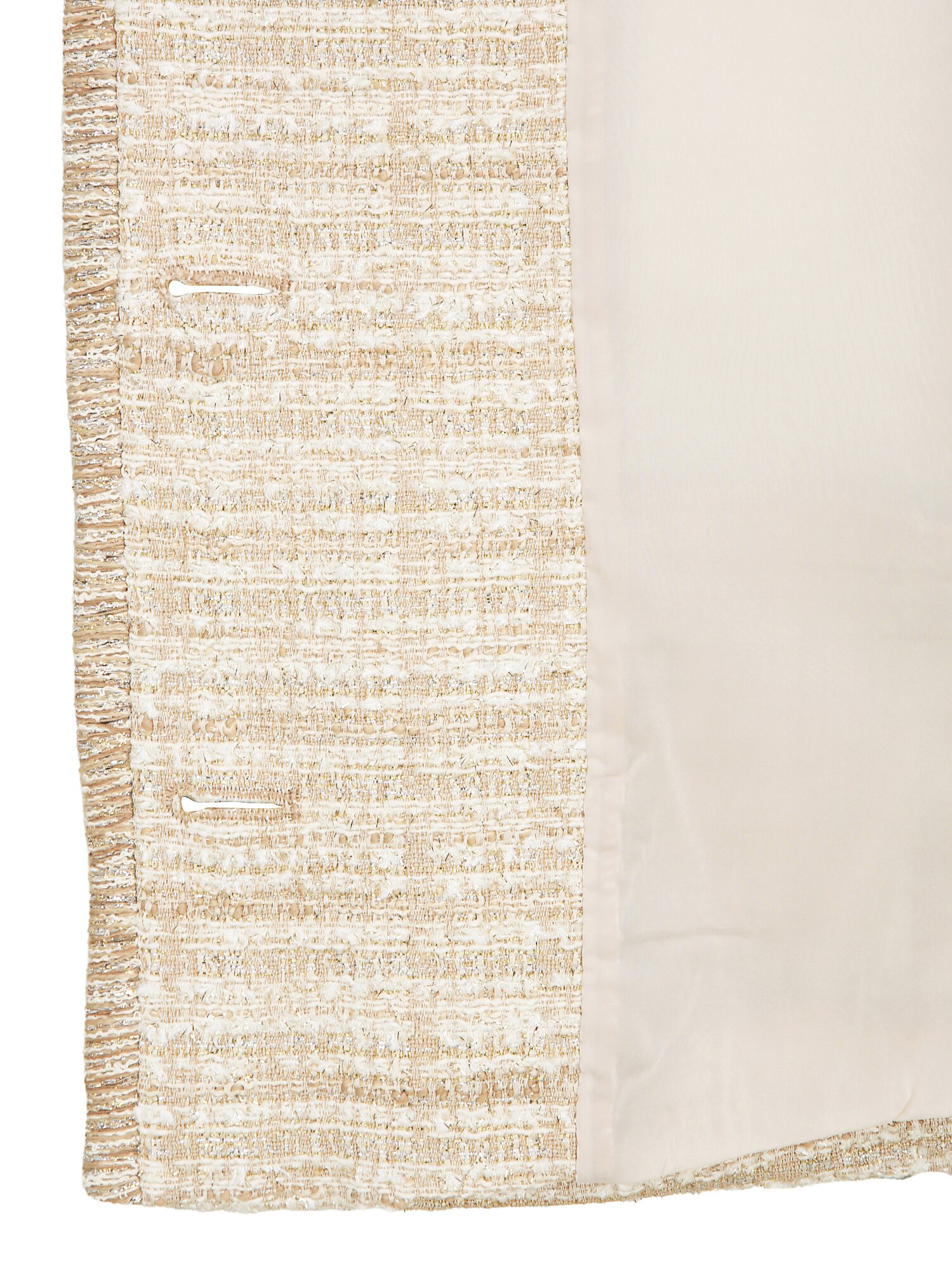 코튼 트위드 라운드넥 크롭 재킷 (BEIGE)