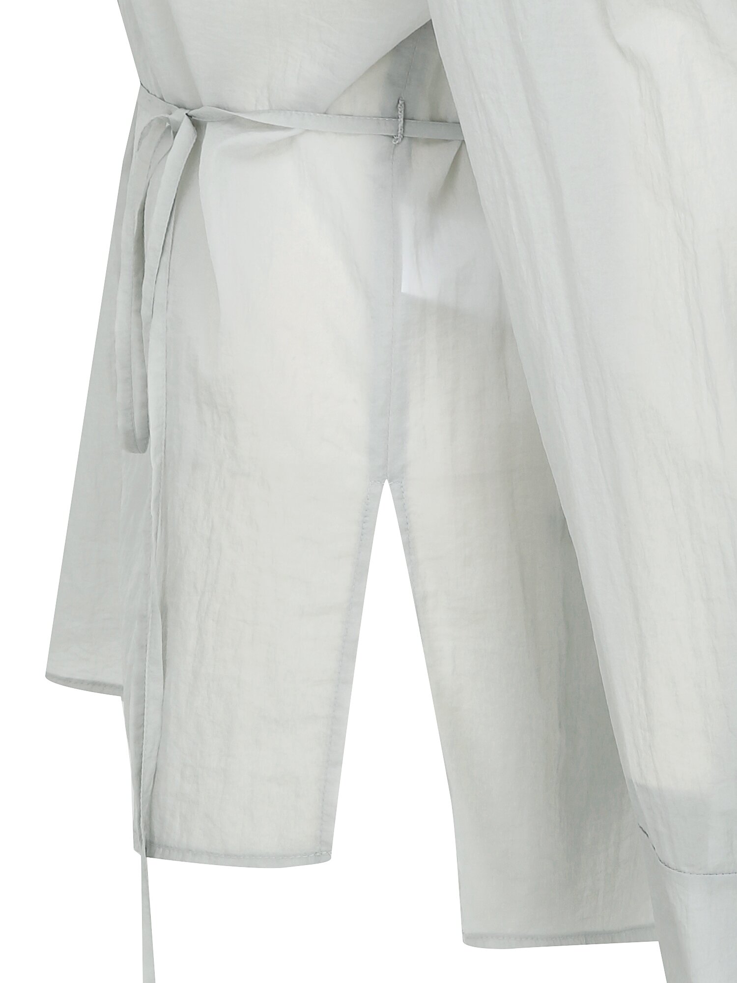 사선 슬릿 투웨이 블라우스 (LIGHT GREY)