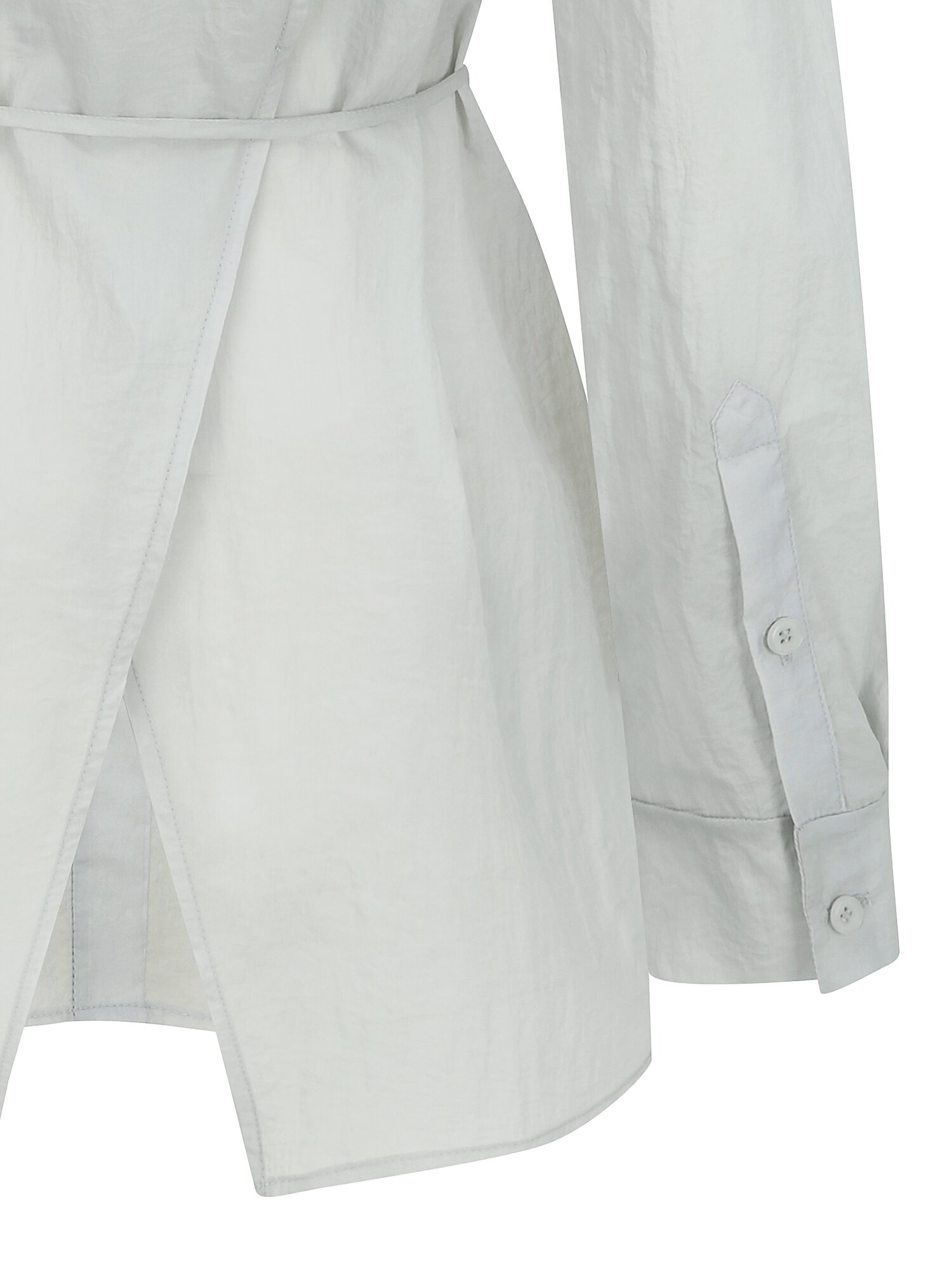 사선 슬릿 투웨이 블라우스 (LIGHT GREY)