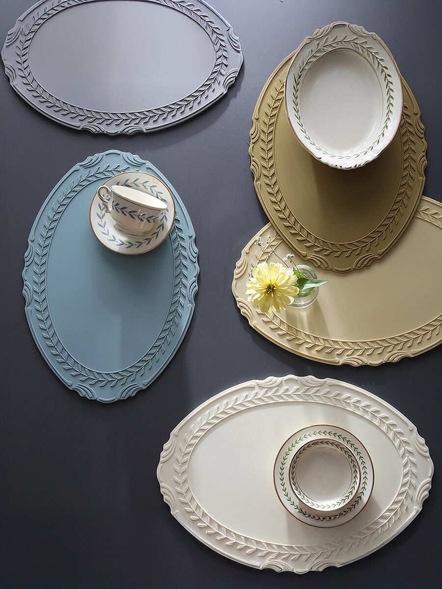 시라쿠스 로렐 실리콘 테이블 식탁 매트 8color