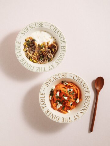 시라쿠스 레터링 쿠프 18cm 샐러드 디저트 그릇