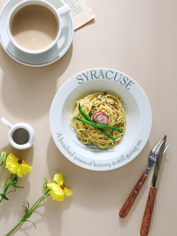 시라쿠스 레터링 파스타볼 21cm 스파게티 샐러드 그릇