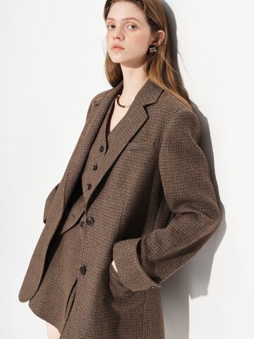 WD_Vintage plaid blazer