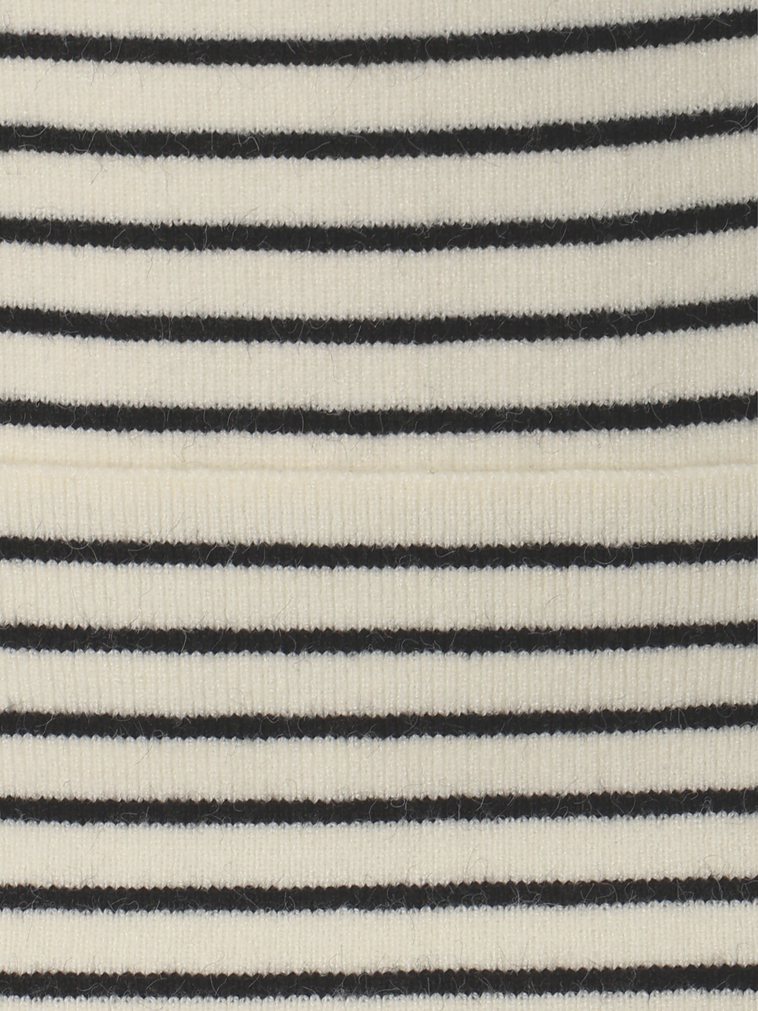 스트라이프 라운드넥 니트 가디건 (IVORY)