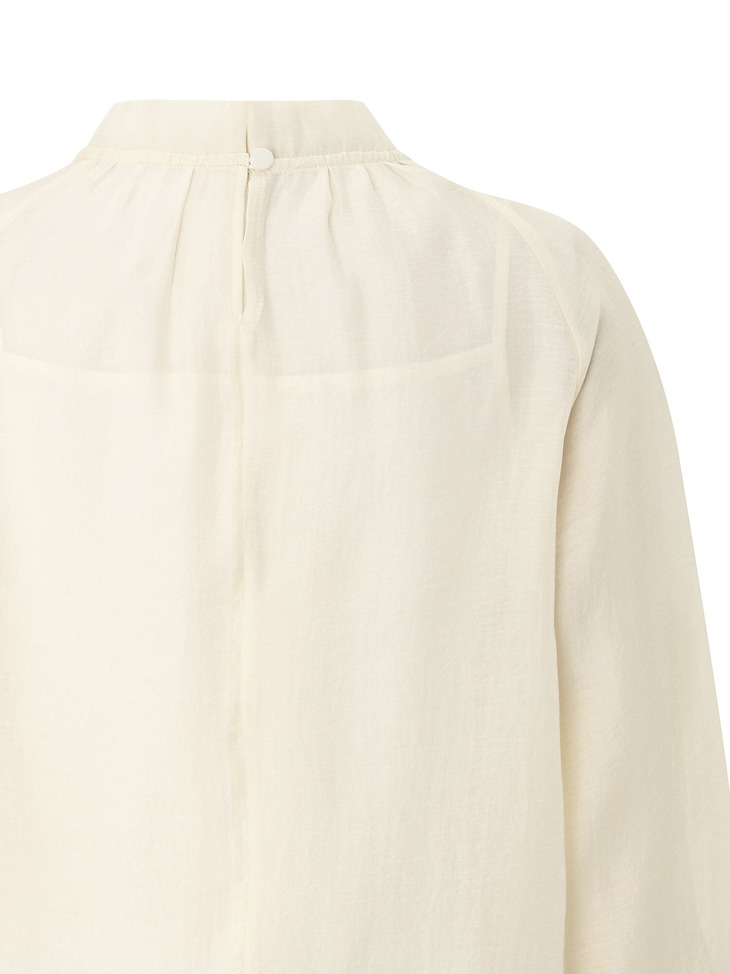 타이넥 볼륨 블라우스 (CREAM)