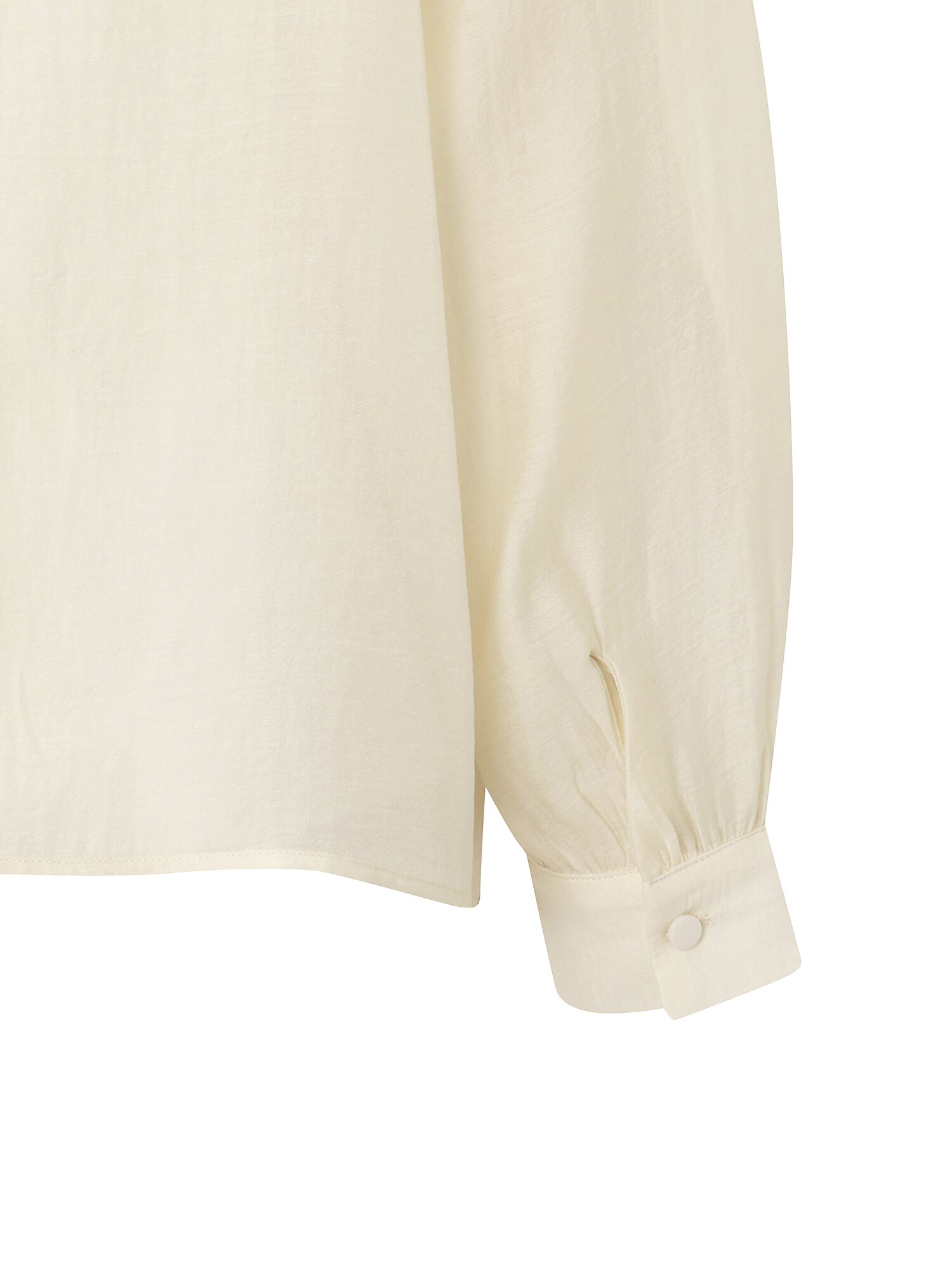 타이넥 볼륨 블라우스 (CREAM)