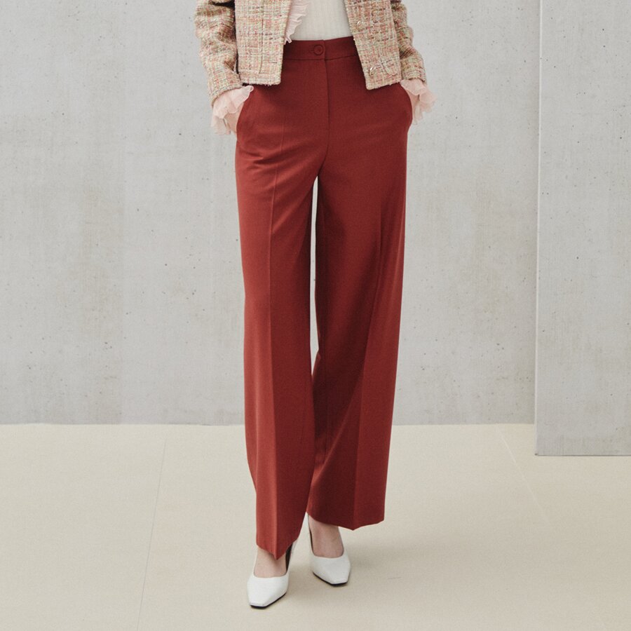 밸런스 핏 슬랙스 팬츠 (BRICK)