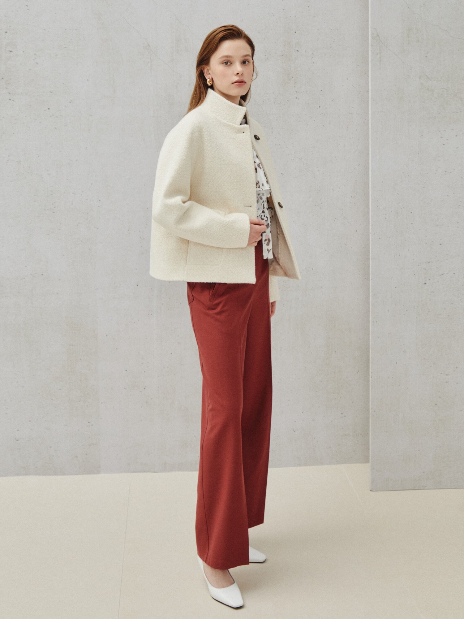 밸런스 핏 슬랙스 팬츠 (BRICK)