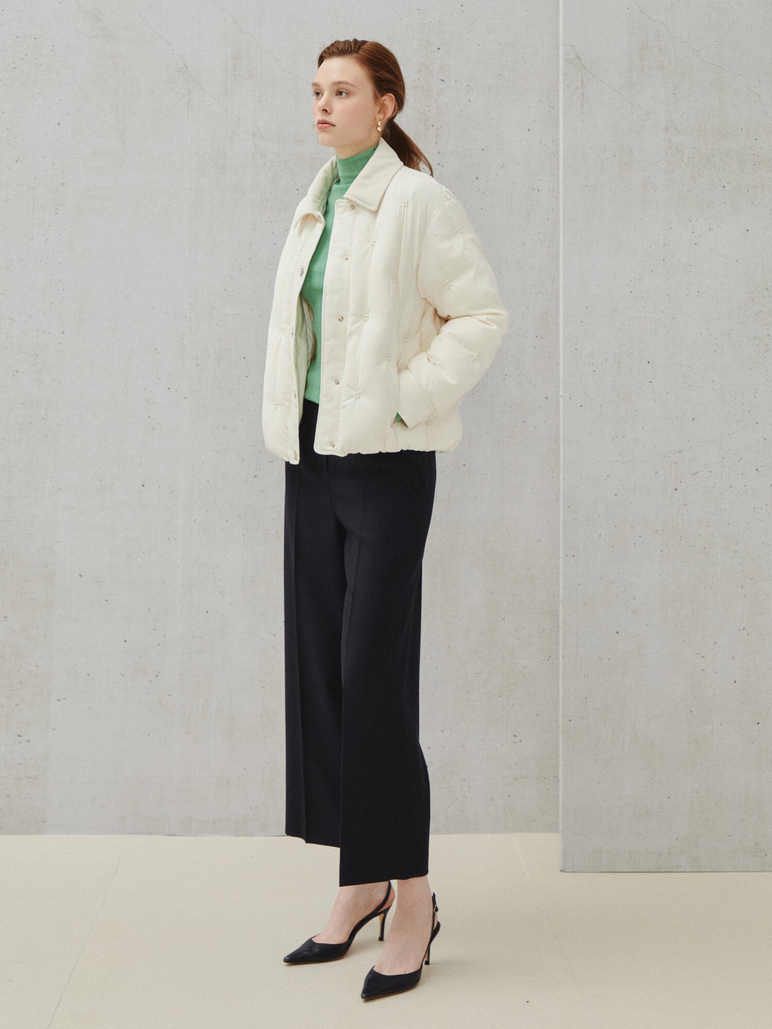 데일리 밸런스 슬랙스 팬츠 (NAVY)