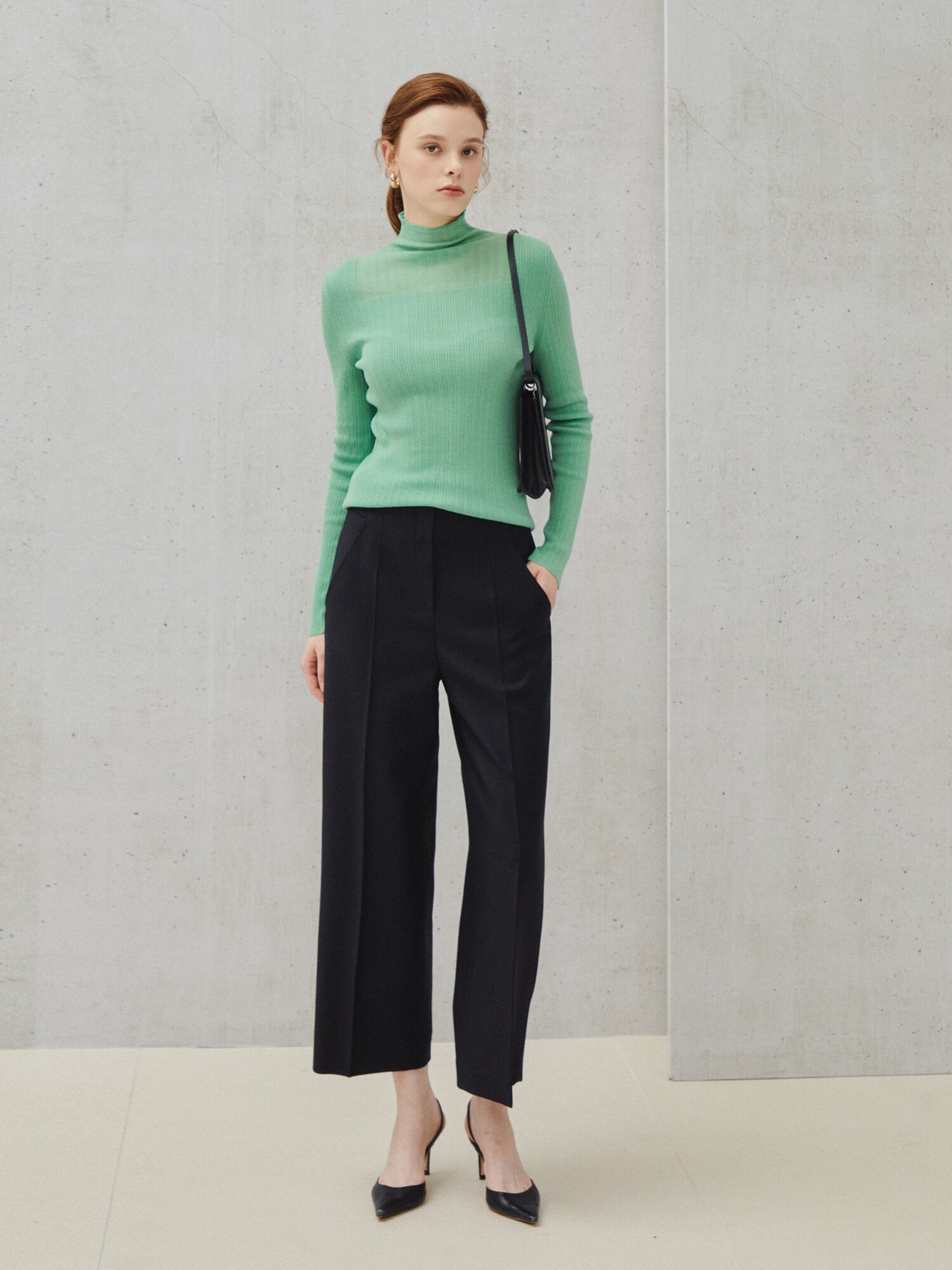 데일리 밸런스 슬랙스 팬츠 (NAVY)