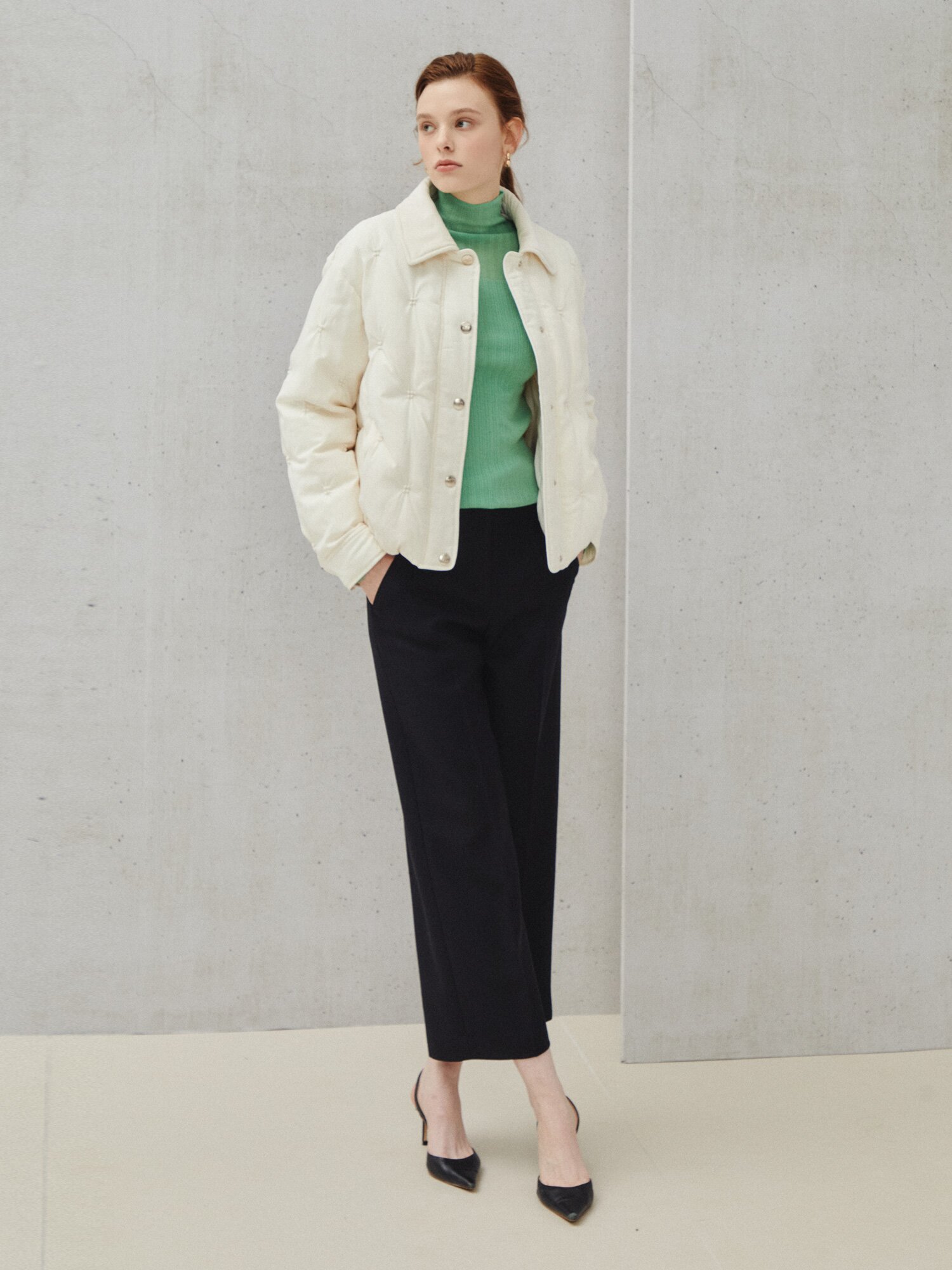 데일리 밸런스 슬랙스 팬츠 (NAVY)