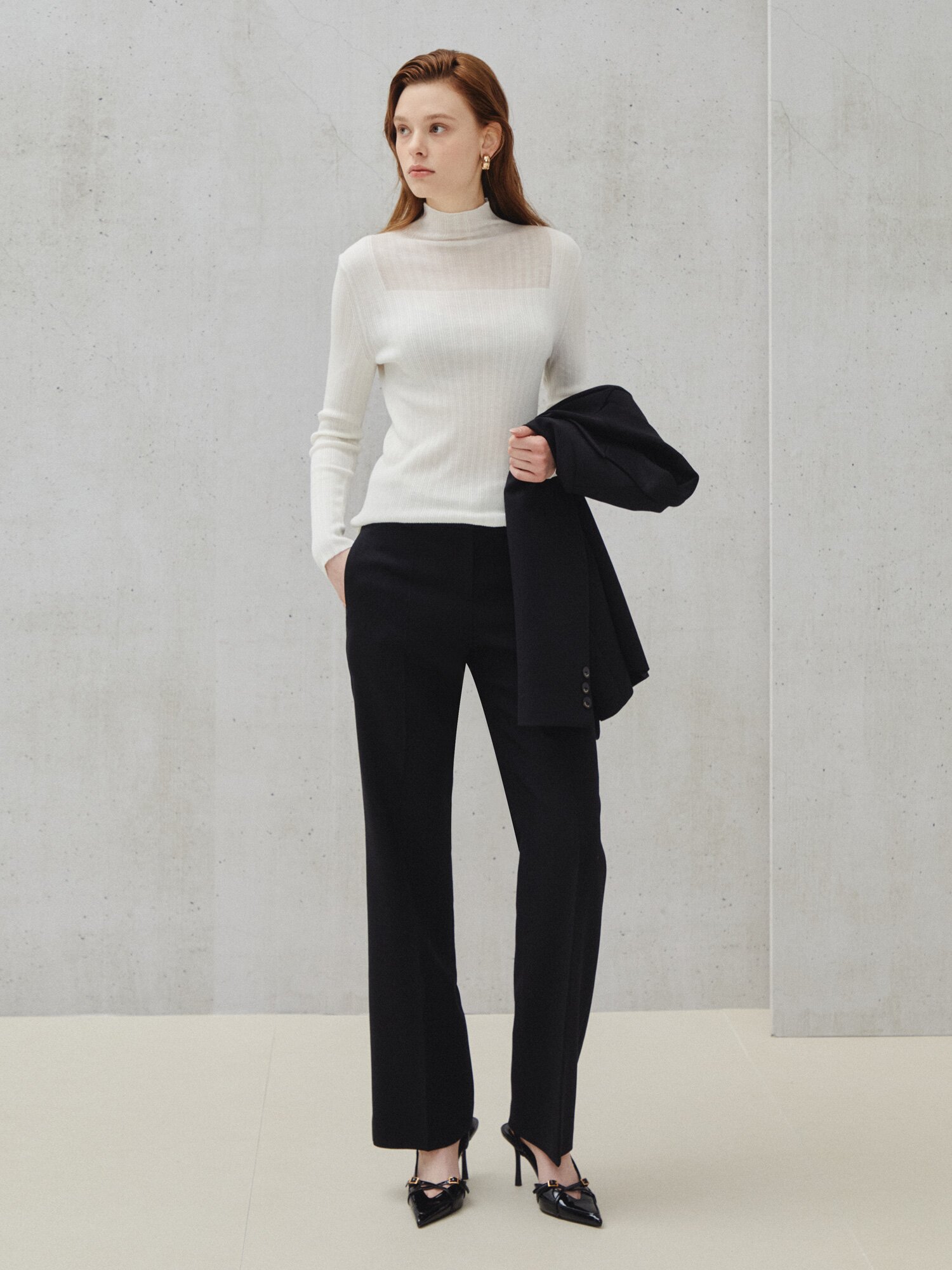 클래식 테일러드 블레이저 재킷 (BLACK)