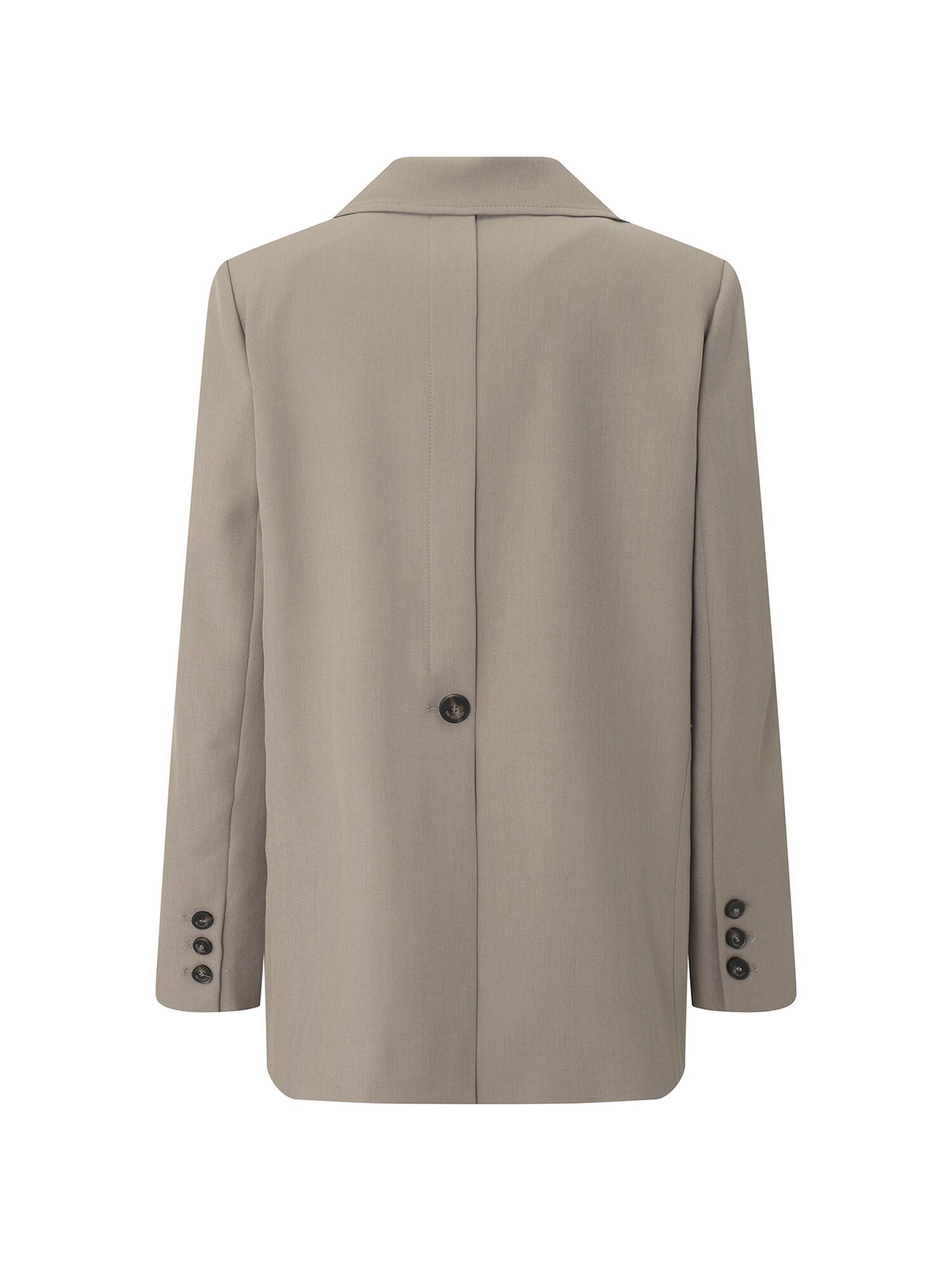 백 슬릿 투버튼 싱글 재킷 (BEIGE)