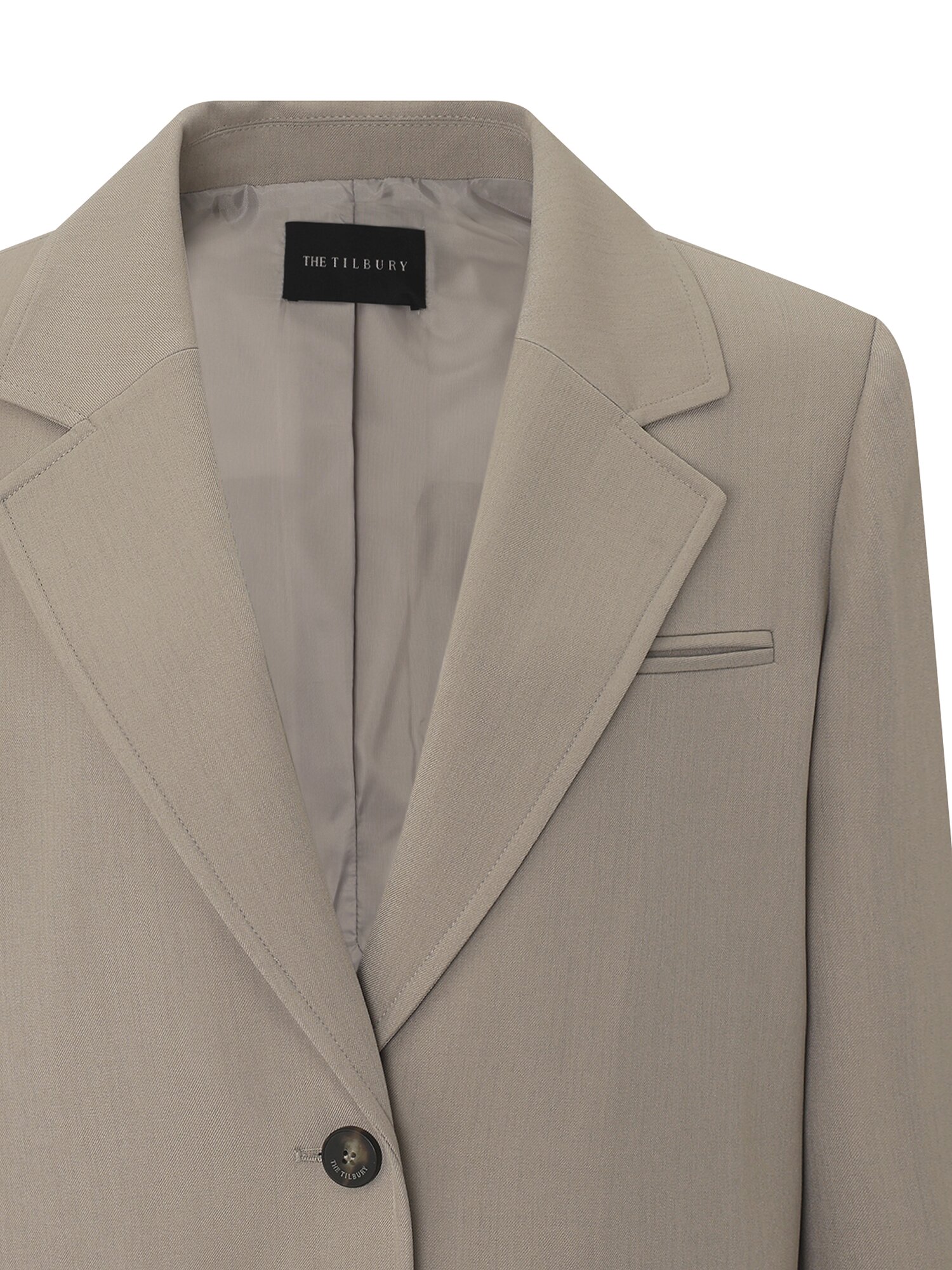 백 슬릿 투버튼 싱글 재킷 (BEIGE)