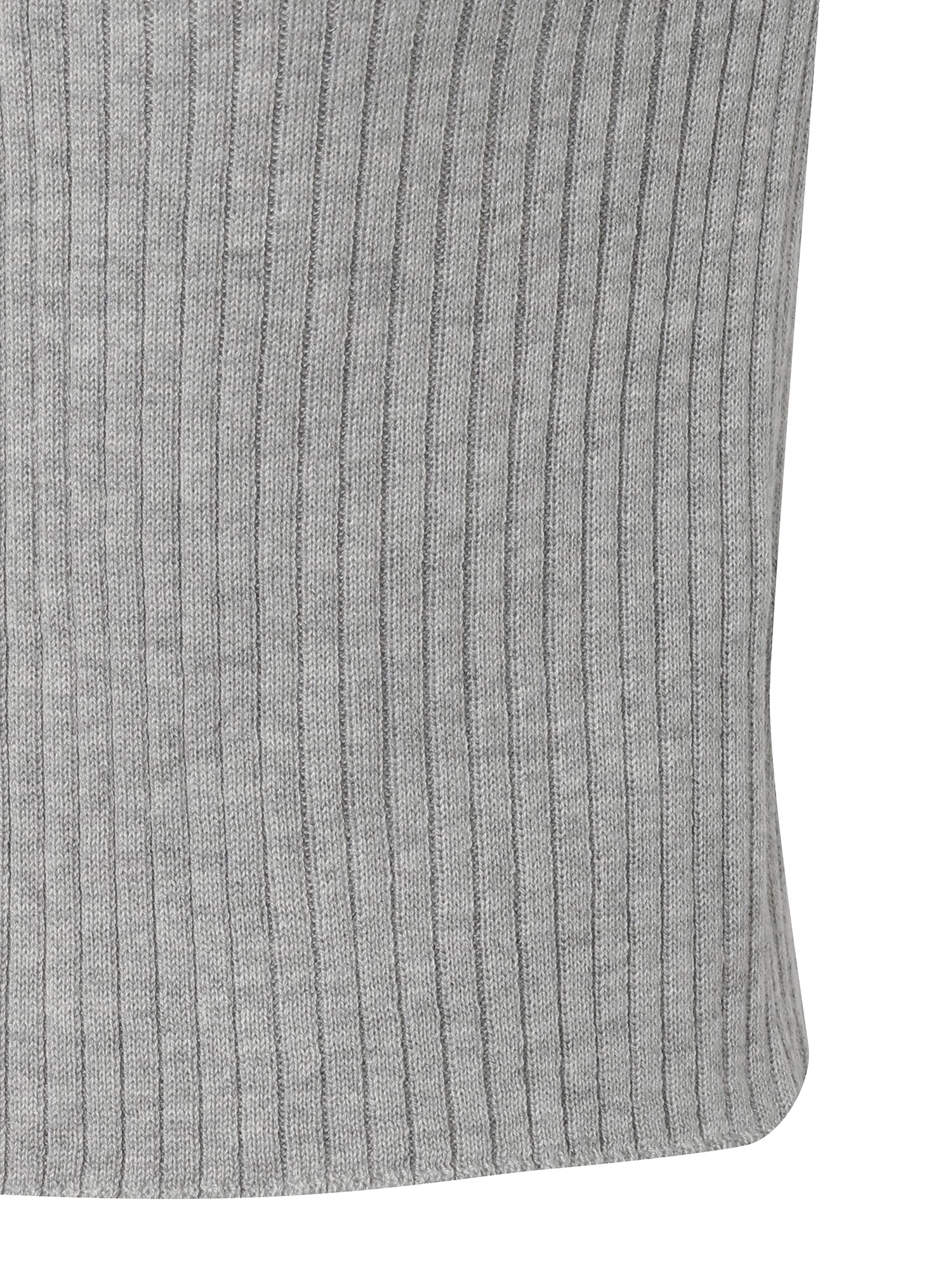 라운드넥 골지 크롭 가디건 (GREY)