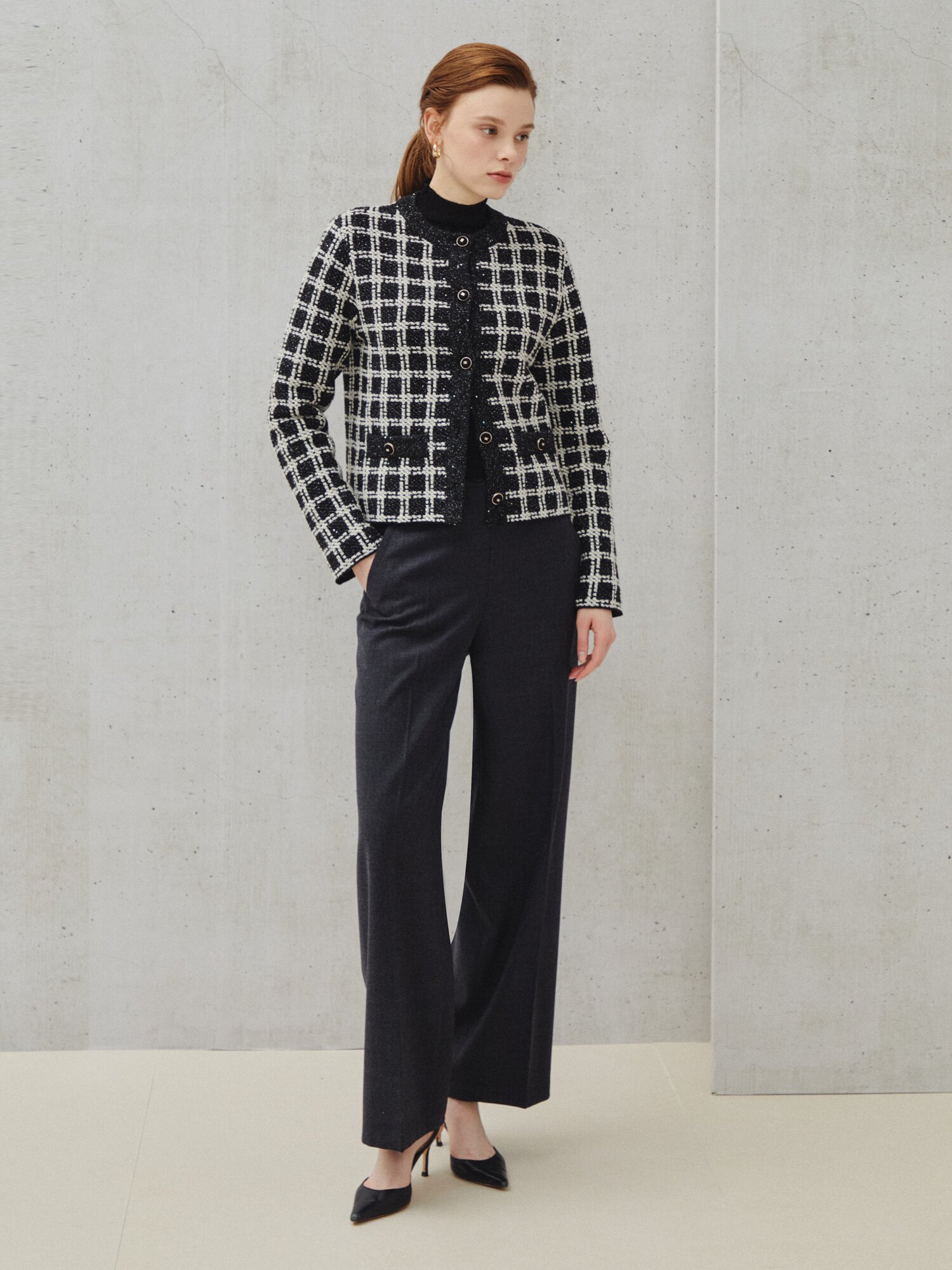 밸런스 핏 슬랙스 팬츠 (BLACK)