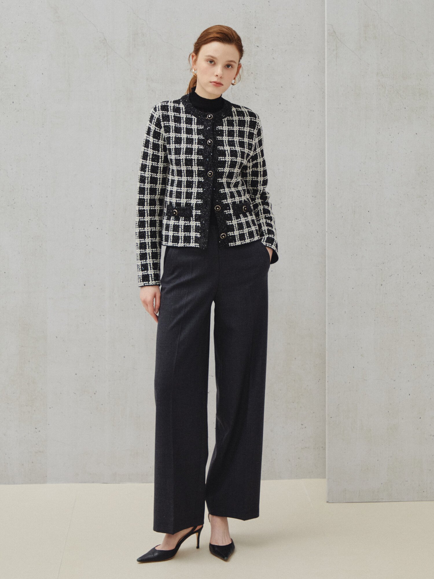 밸런스 핏 슬랙스 팬츠 (BLACK)