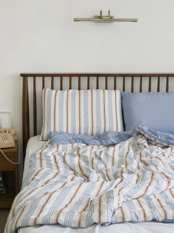 슬립모먼트 맨션스트라이프 알러지케어 차렵이불