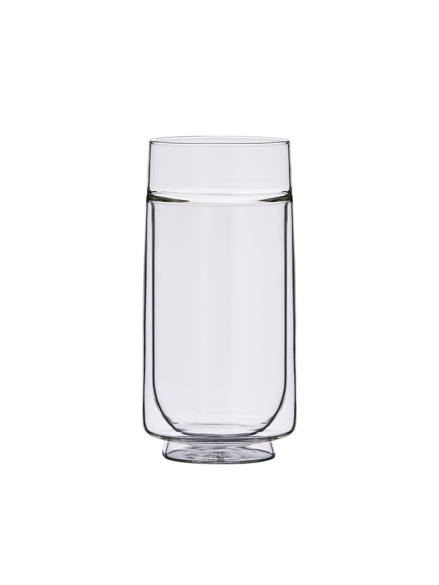 헤리터 가야글라스 라지 550ml 더블월 카페 유리 컵