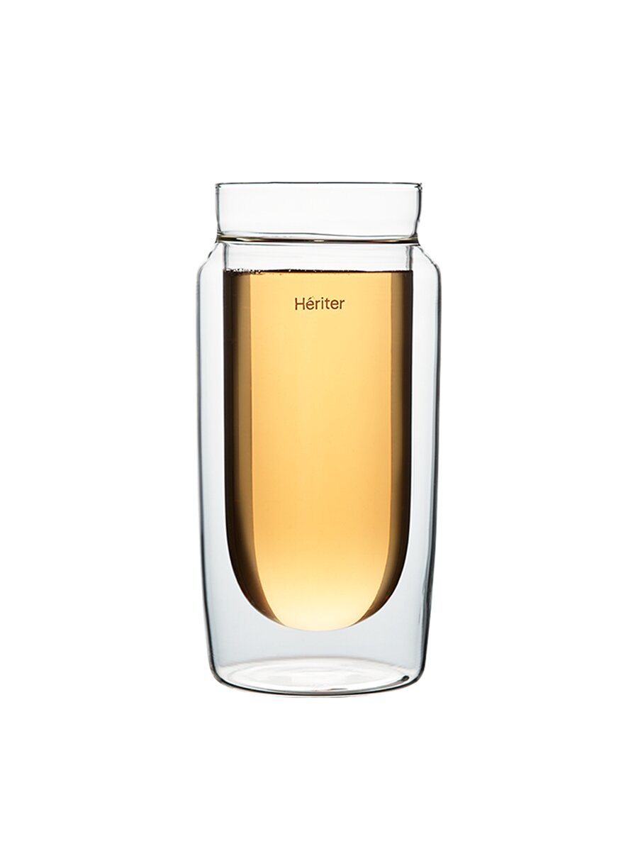 헤리터 준 글라스 415ml 더블월 유리 컵