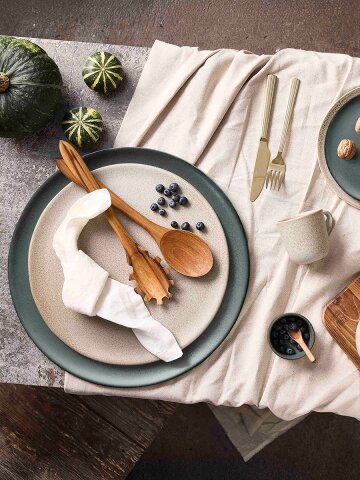 아이다 로우 런치 접시 23cm 브런치 플레이트 도자기 그릇