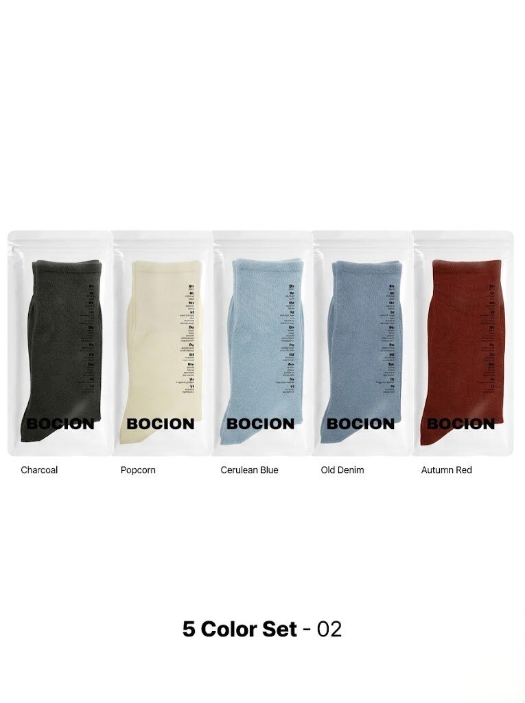 5 Color Set no.02 - 5종 컬러양말 세트 02