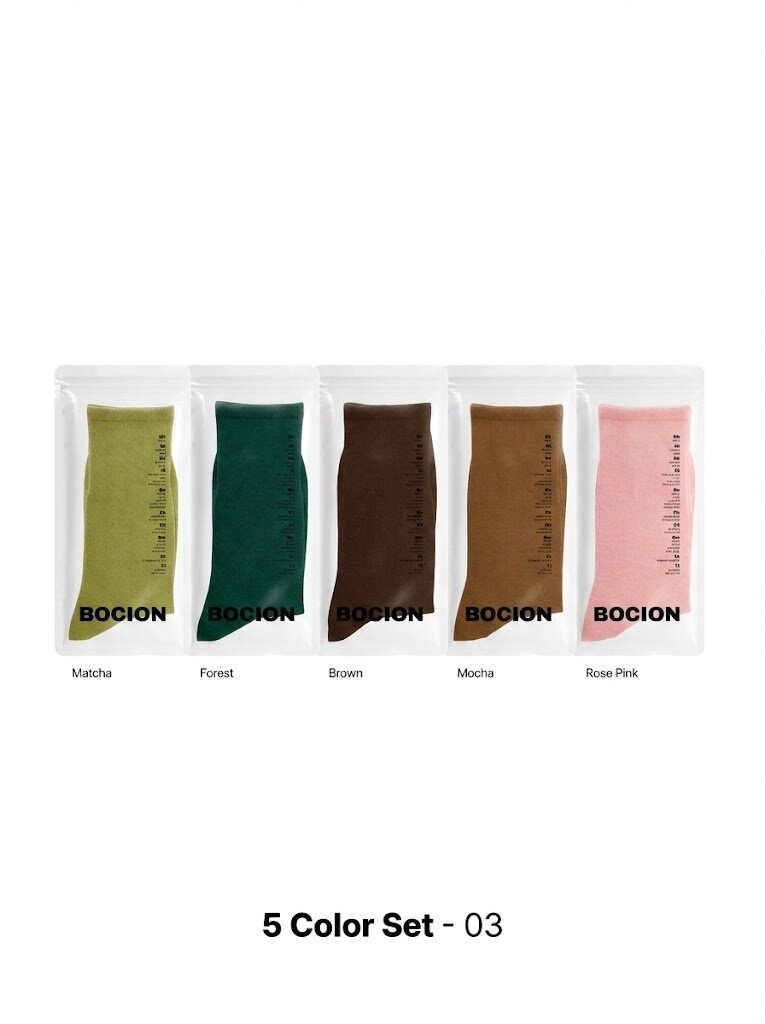 5 Color Set no.03 - 5종 컬러양말 세트 03