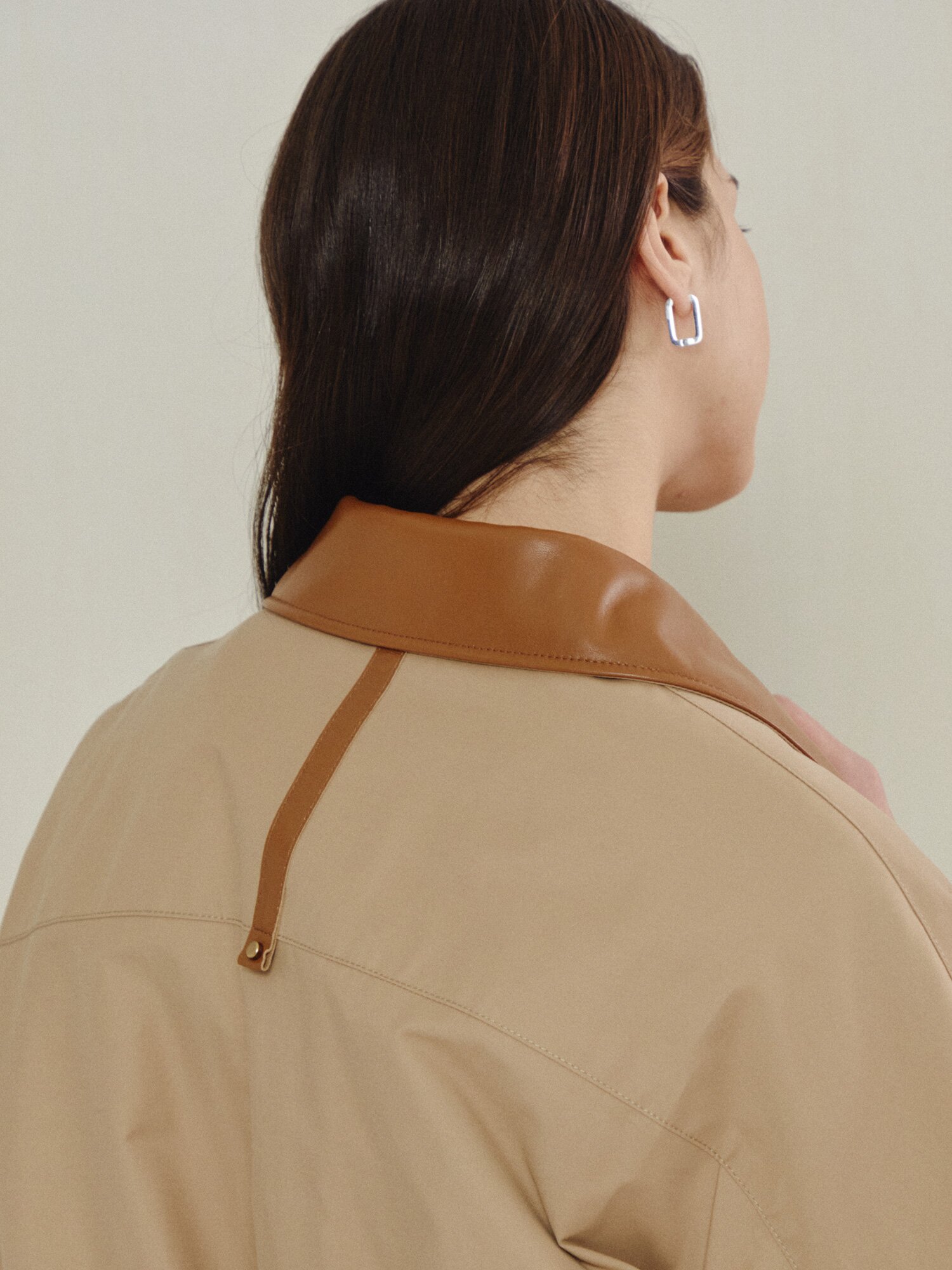 데일리 쇼트 컴팩트 블루종 점퍼 (BEIGE)