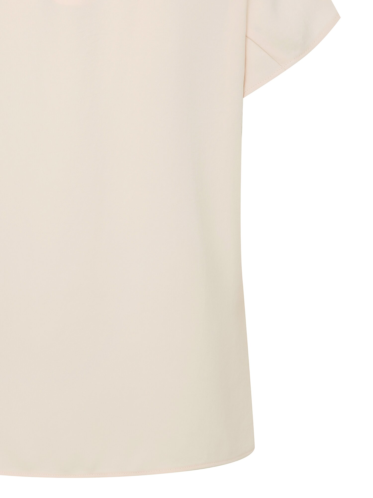언밸런스 러플 브이넥 블라우스 (BEIGE)