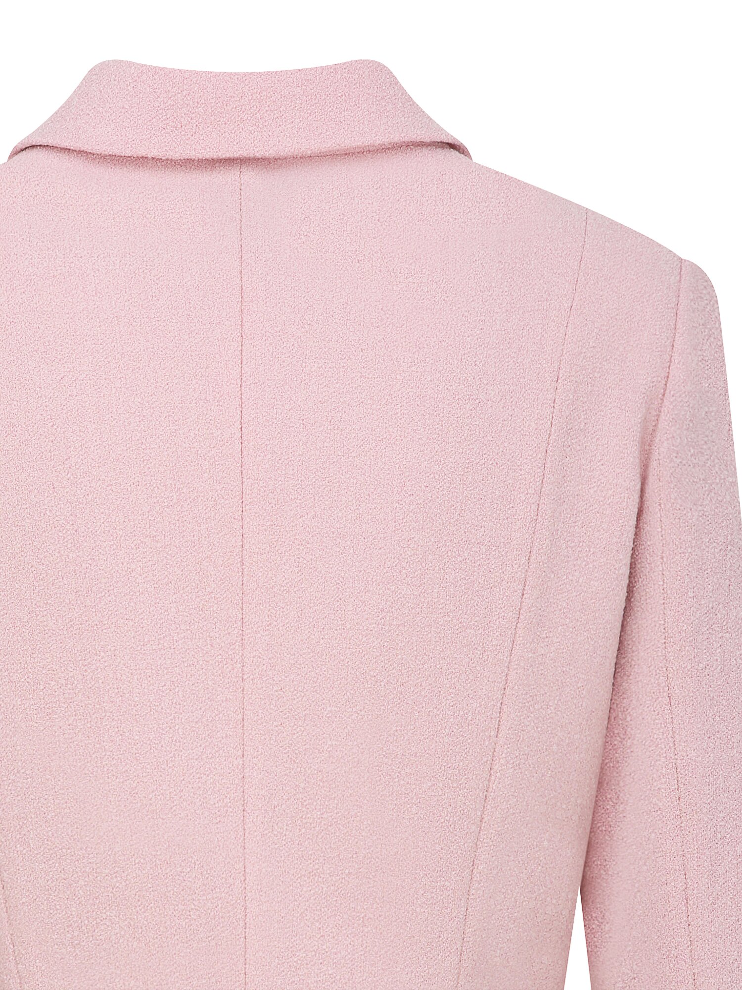 벨티드 오픈 칼라 페플럼 재킷 (PINK)