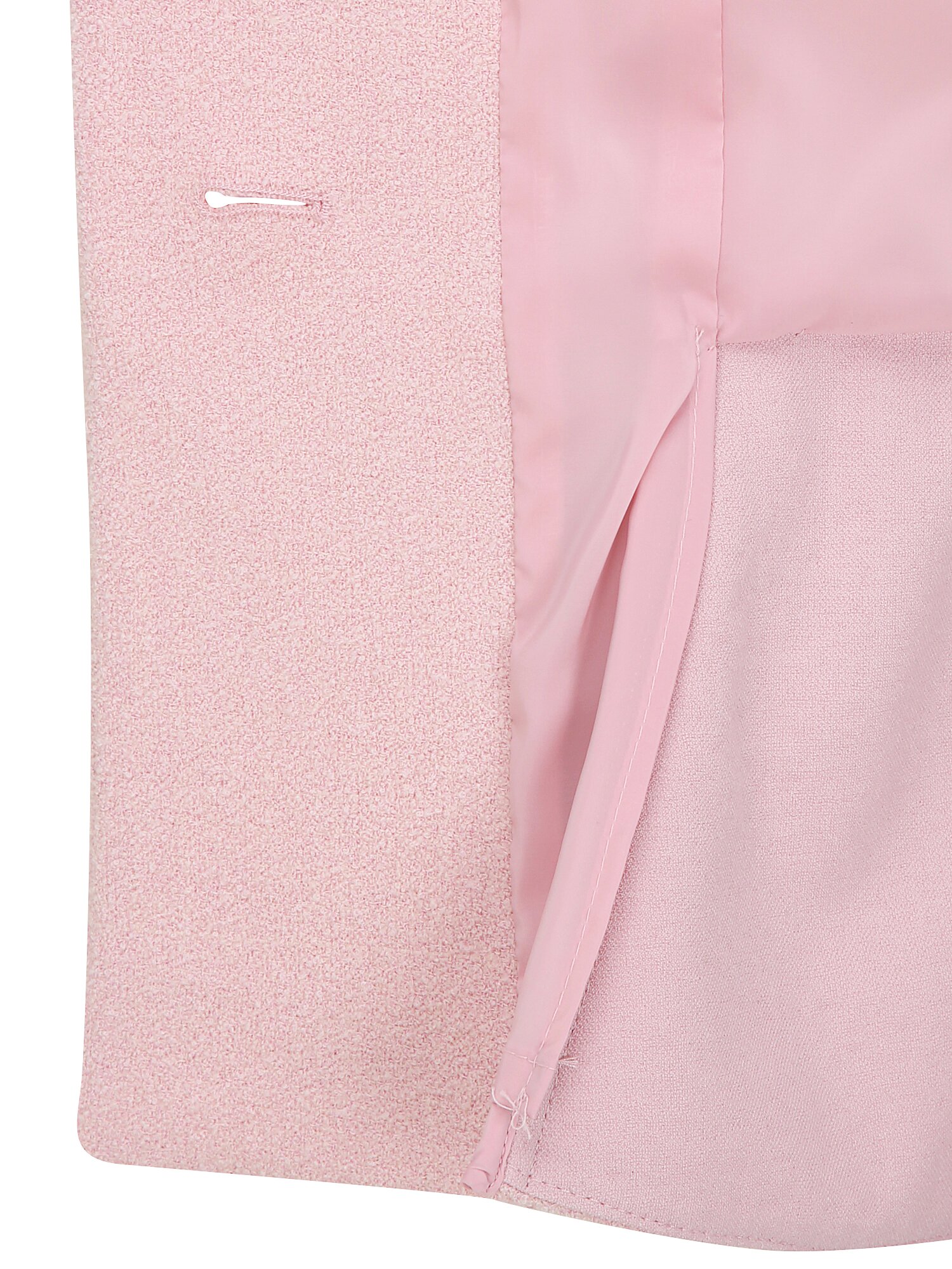 벨티드 오픈 칼라 페플럼 재킷 (PINK)