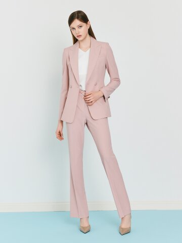 벨티드 슬림 세미 부츠컷 팬츠 