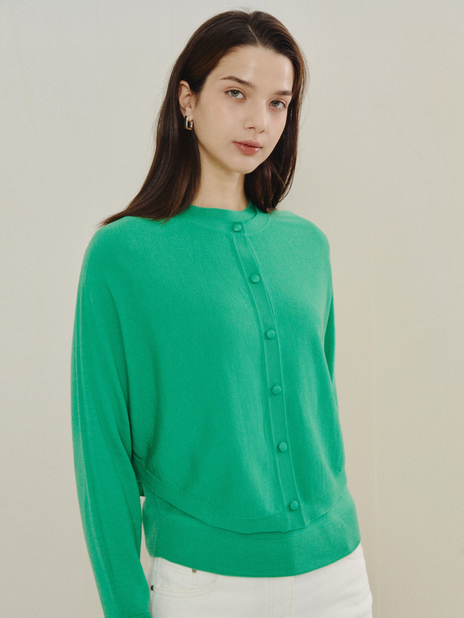 울 인사이드 풀오버 (GREEN)