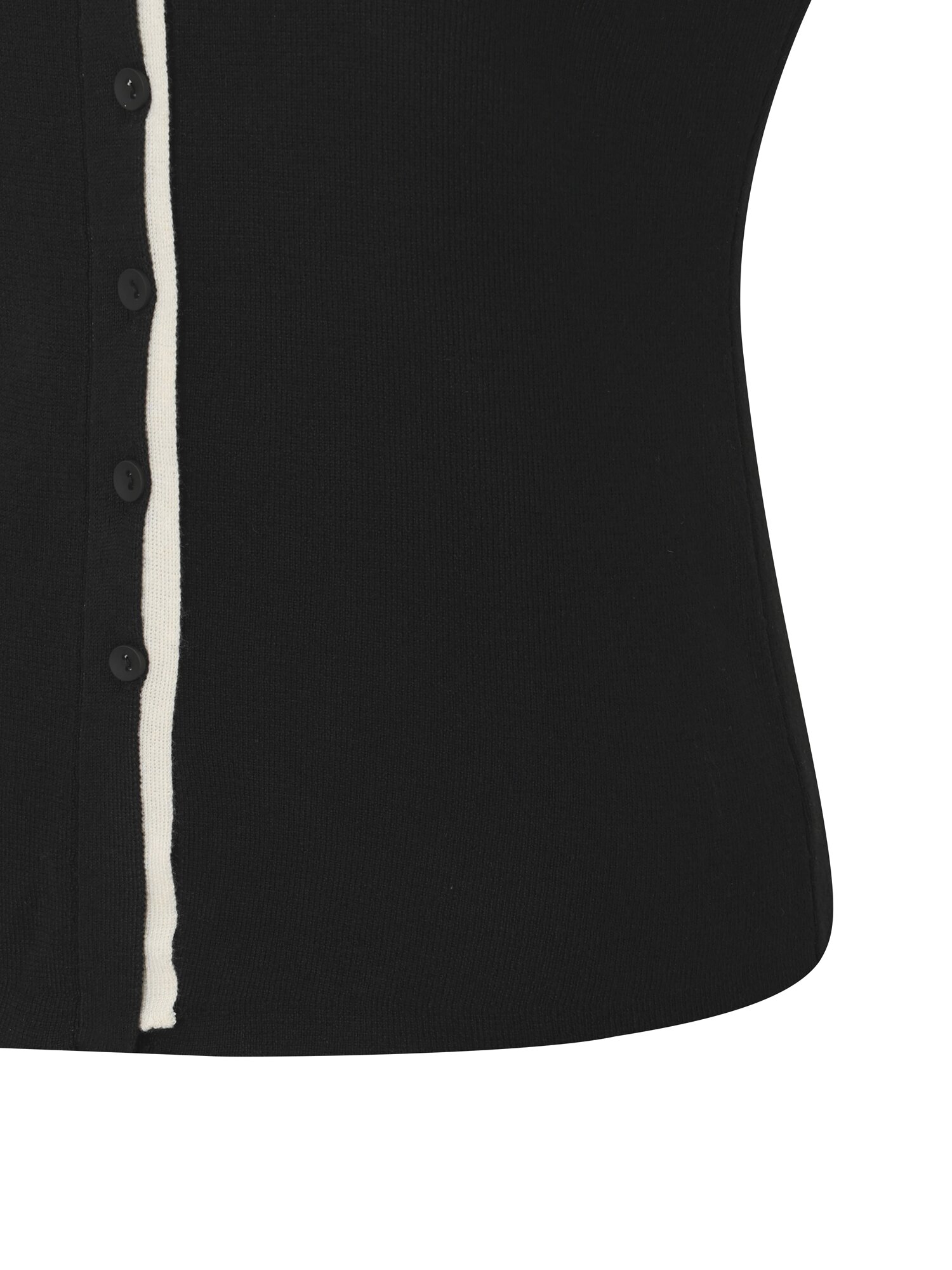 울 블렌드 레이어드 카디건 (BLACK)