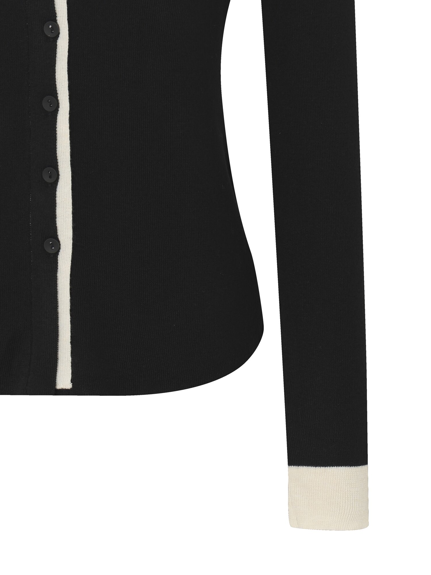 울 블렌드 레이어드 카디건 (BLACK)