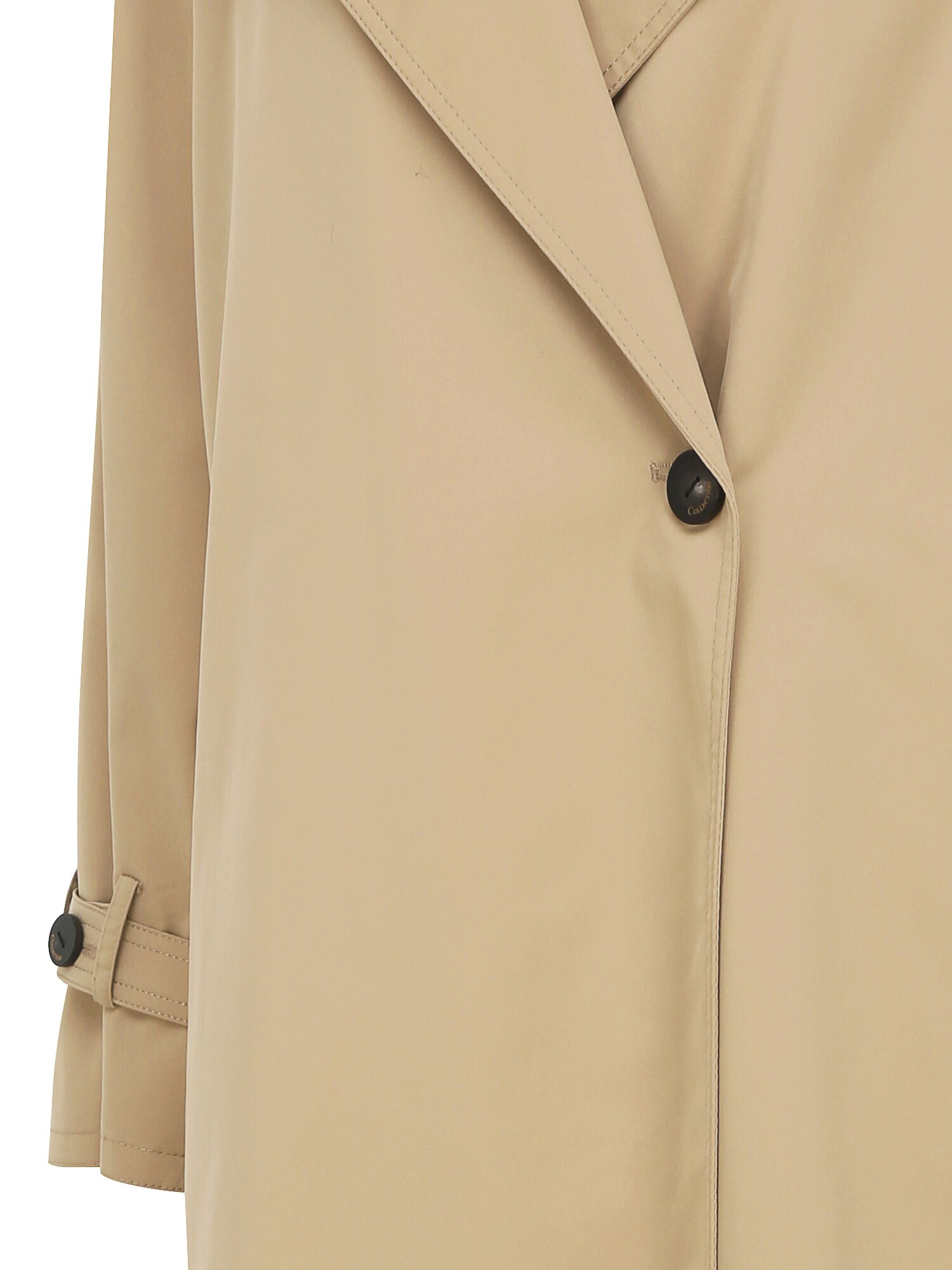 루즈핏 더블 원버튼 트렌치 코트 (BEIGE)