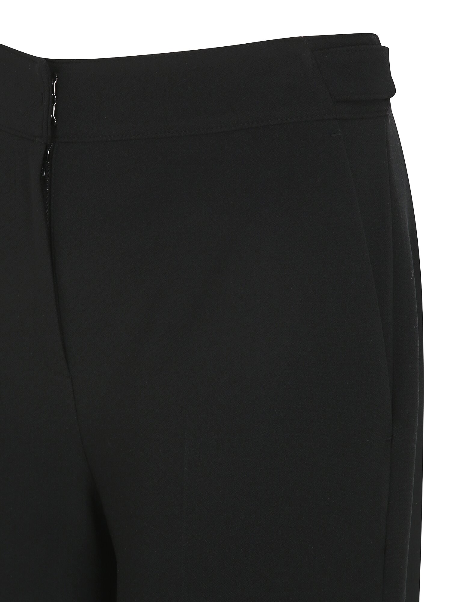 탭 장식 백 밴딩 부츠컷 팬츠 (BLACK)